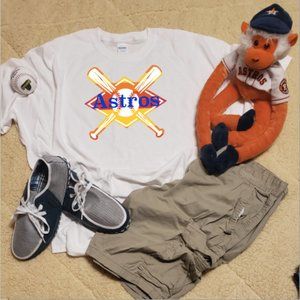 Houston Astros Bat and Baseball Field Tshirt